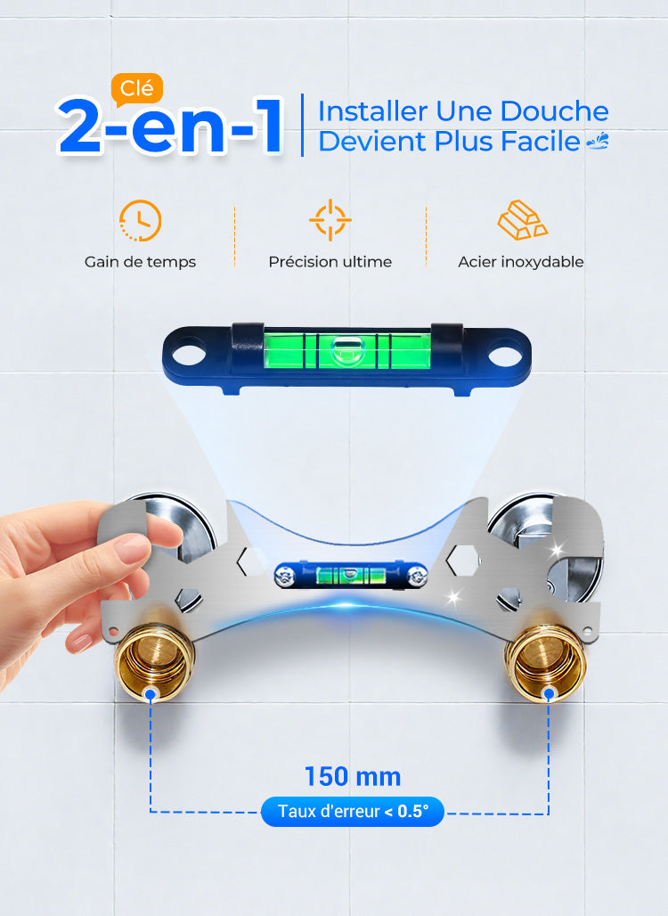 Clé de niveau multifonctionnelle salle de bain ✨Outil de salle de bain idéal parfait✨