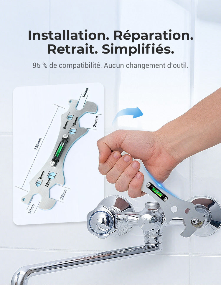 Clé de niveau multifonctionnelle salle de bain ✨Outil de salle de bain idéal parfait✨