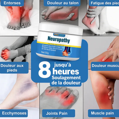 Crème Apaisante Neuropathique | Soulage les douleurs nerveuses et les engourdissements en 5 minutes! BK