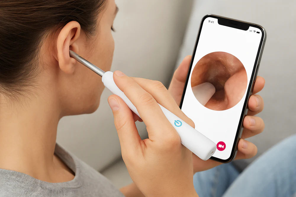 Nettoyant d'oreilles avec caméra HD intégrée