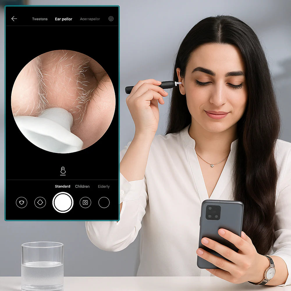 Nettoyant d'oreilles avec caméra HD intégrée